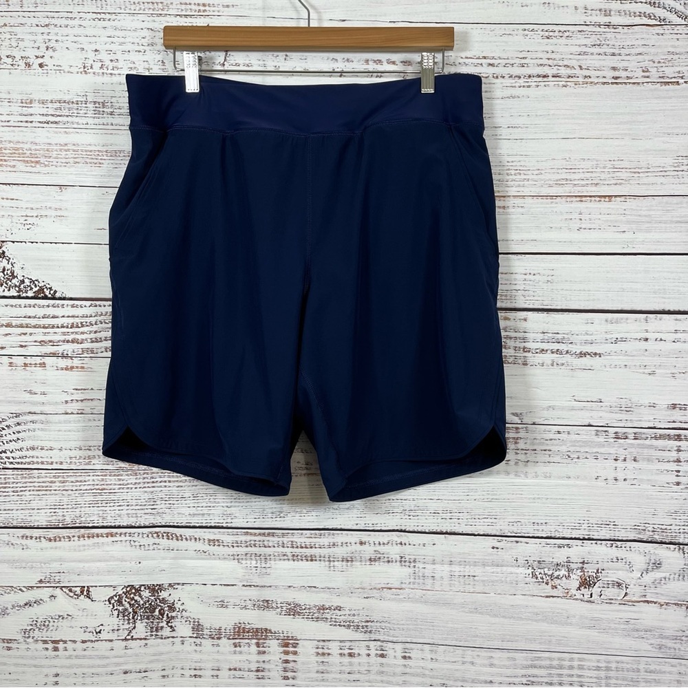 Lands End Navy Swim Shorts